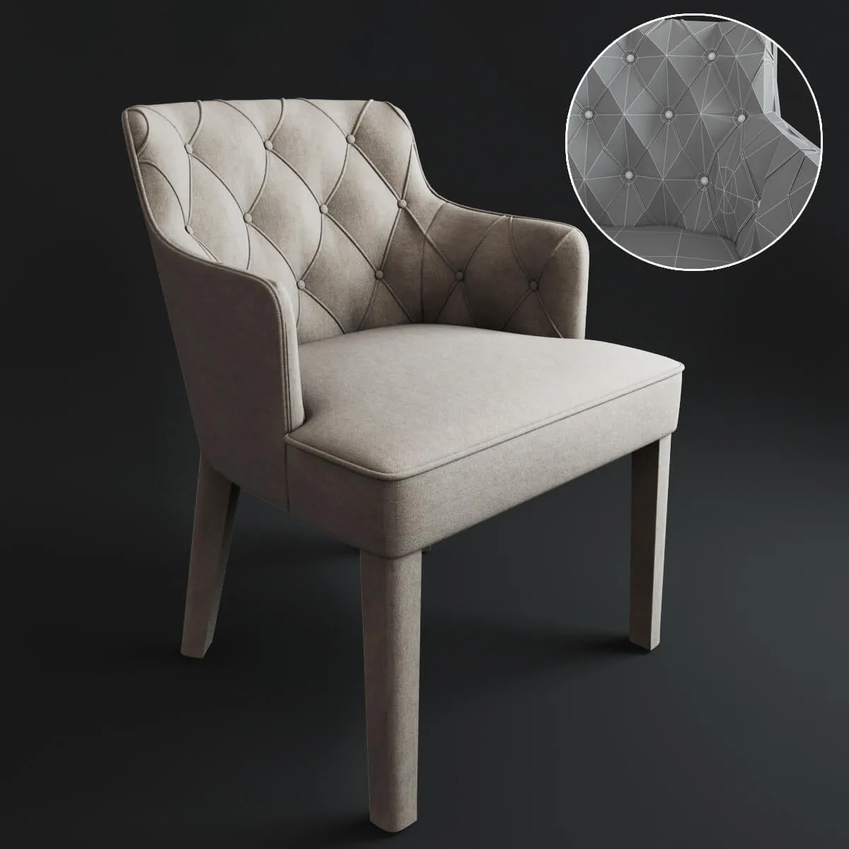 furniture – Casamilano royale capitone 3ds Max