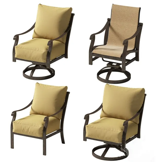 furniture – Castelle Madrid collection chairs 1 3ds Max