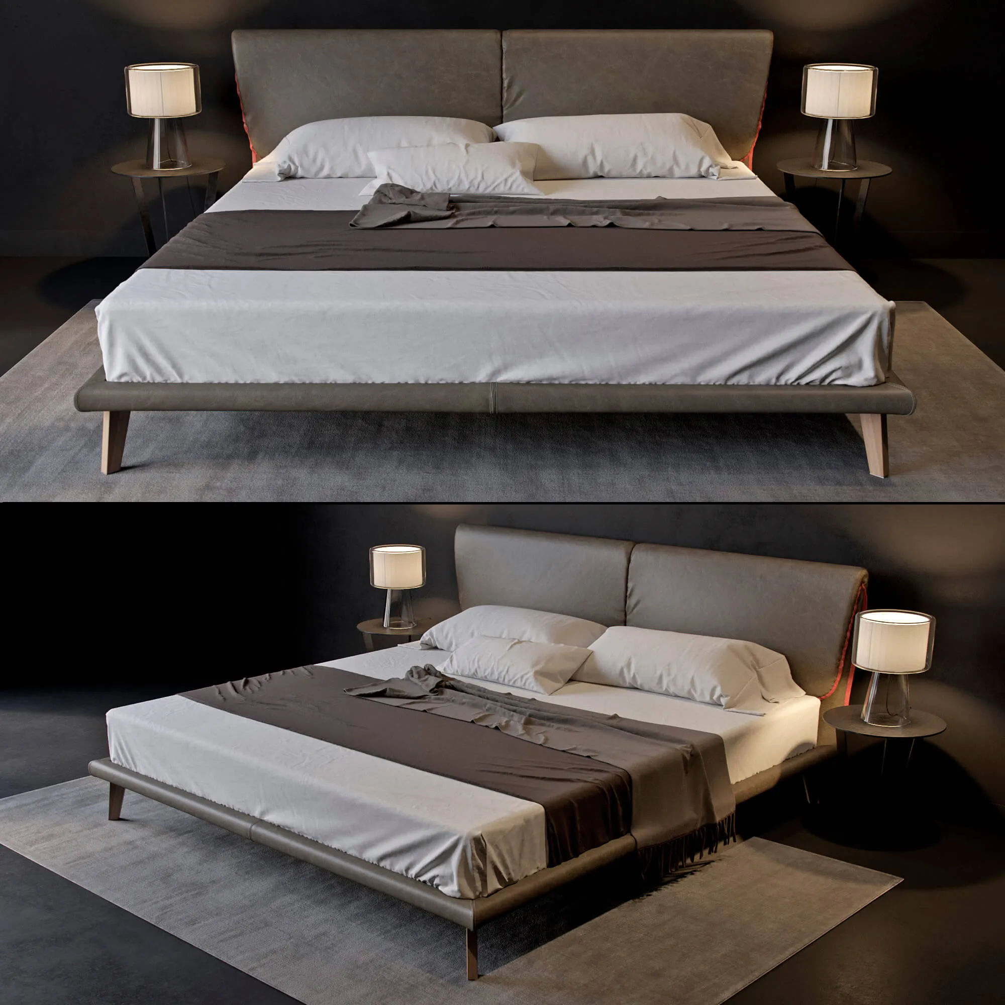 furniture – Cattelan Adam bed 08 3ds Max