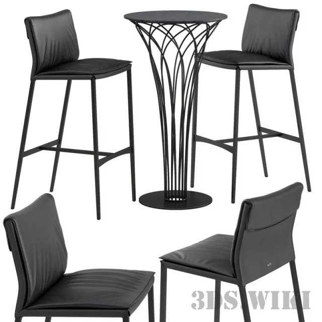 furniture – Cattelan italia Isabel barstool 3ds Max