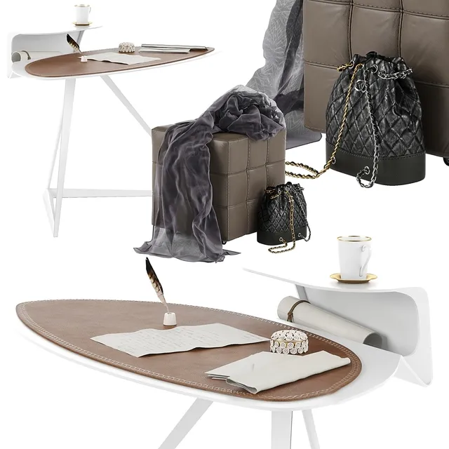 furniture – Cattelan Italia Storm desk set 02 3ds Max