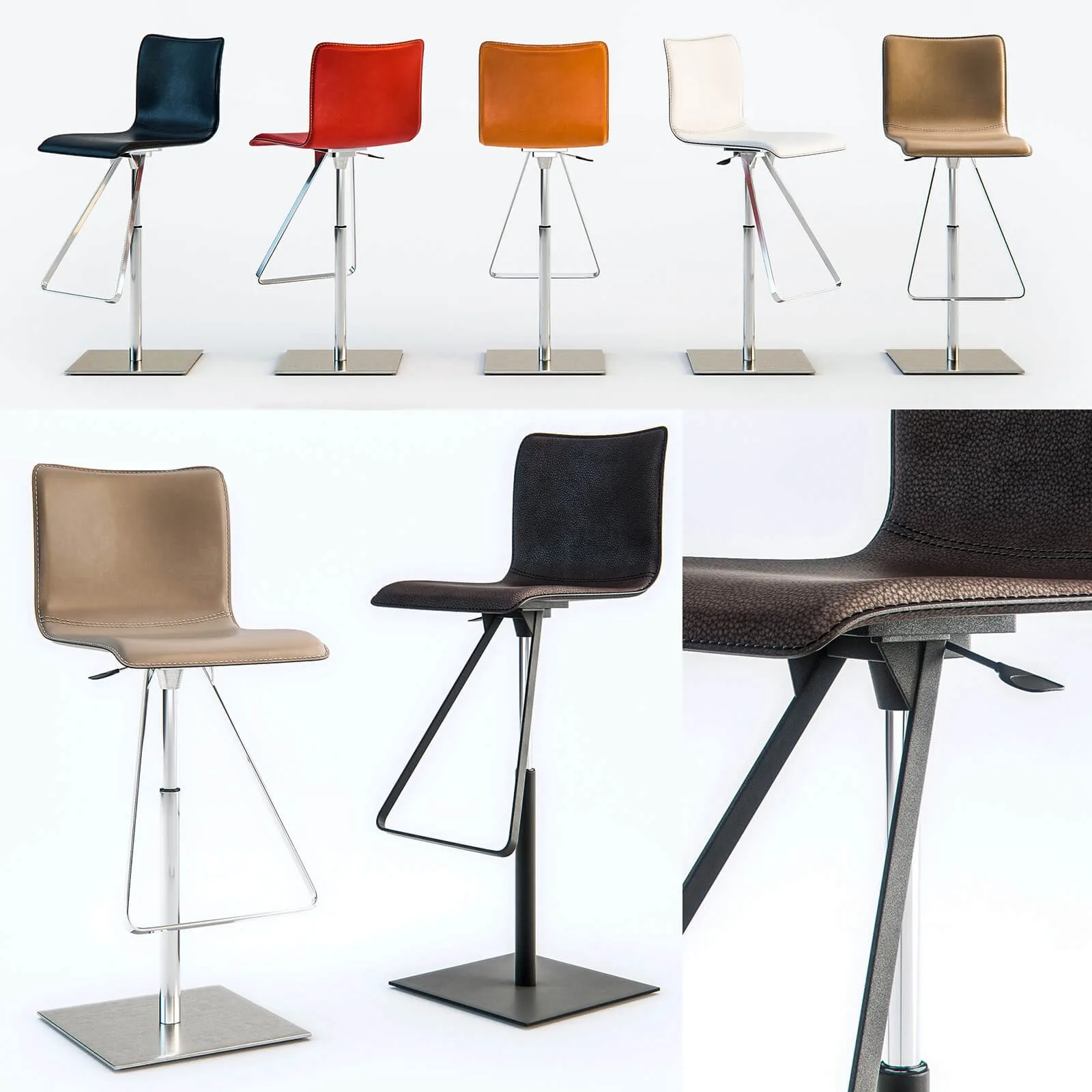 furniture – Cattelan Italia toto stool 3ds Max