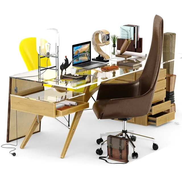 furniture – Cavour writing desk by Carlo Mollino 3ds Max