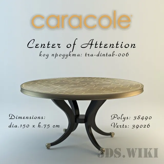 furniture – Center  table 3ds Max