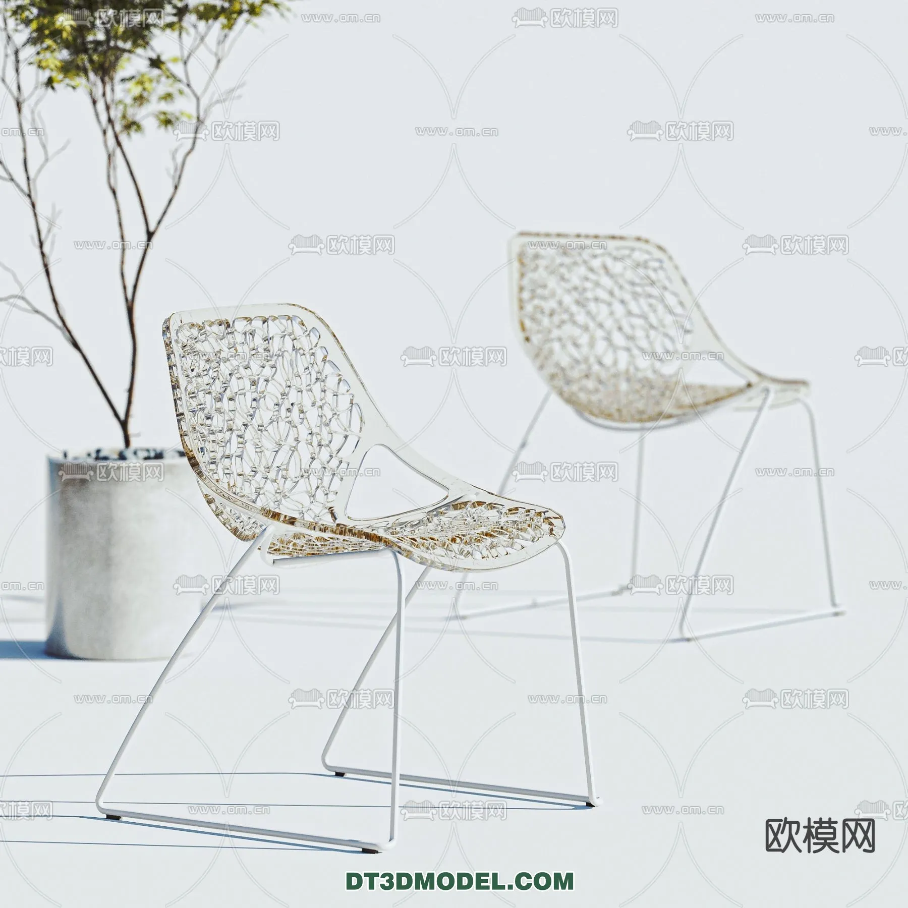 FURNITURE – CHAIR – 3D Model For Interior Design – 1965