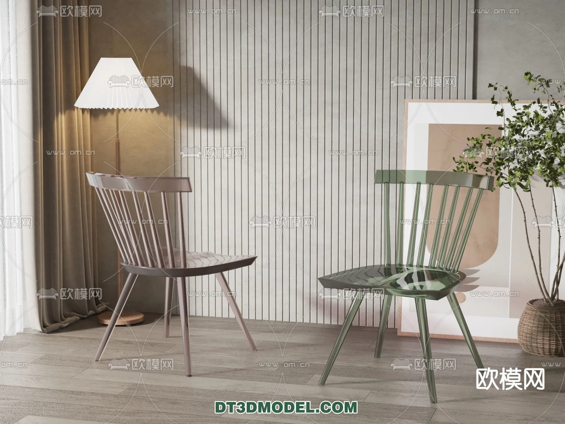 FURNITURE – CHAIR – 3D Model For Interior Design – 1973