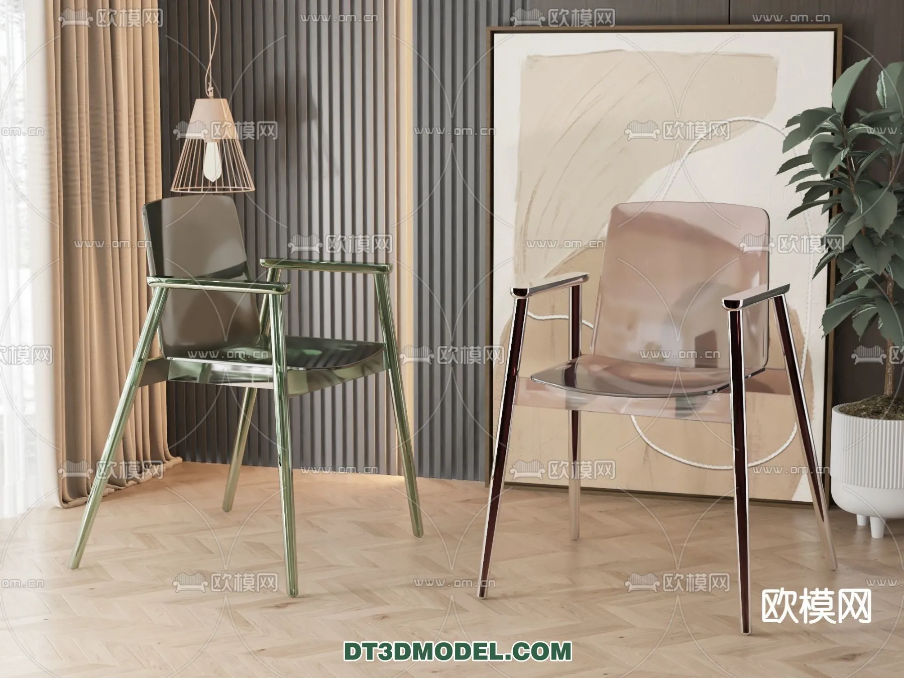 FURNITURE – CHAIR – 3D Model For Interior Design – 1983