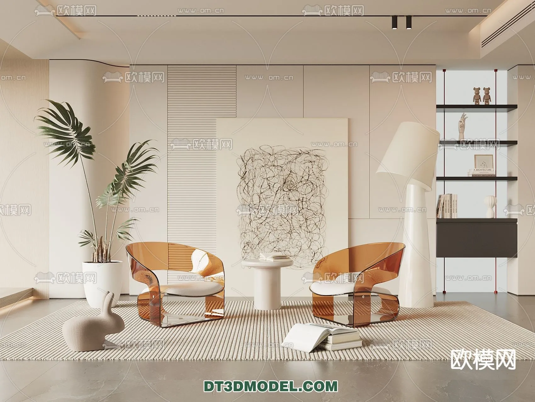 FURNITURE – CHAIR – 3D Model For Interior Design – 1985