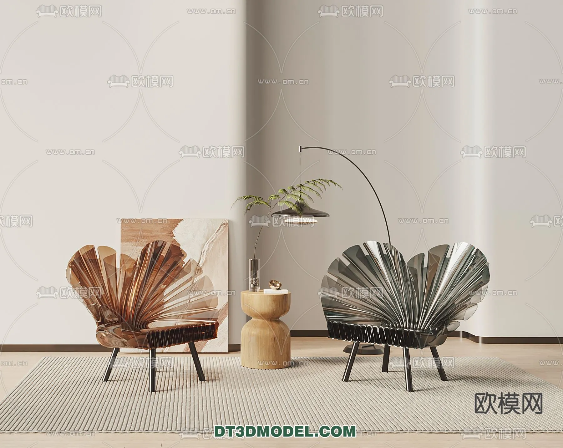 FURNITURE – CHAIR – 3D Model For Interior Design – 1998