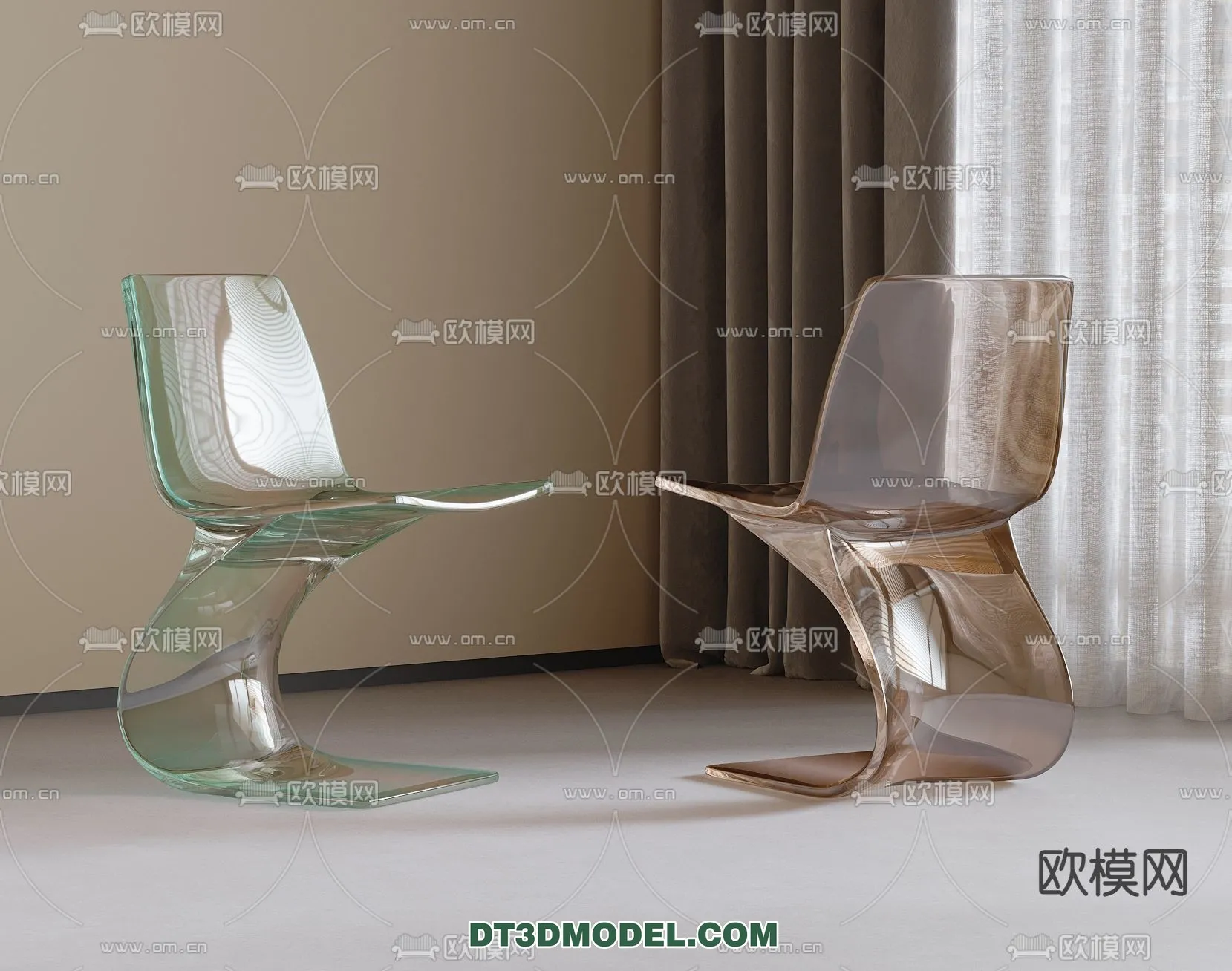 FURNITURE – CHAIR – 3D Model For Interior Design – 2001