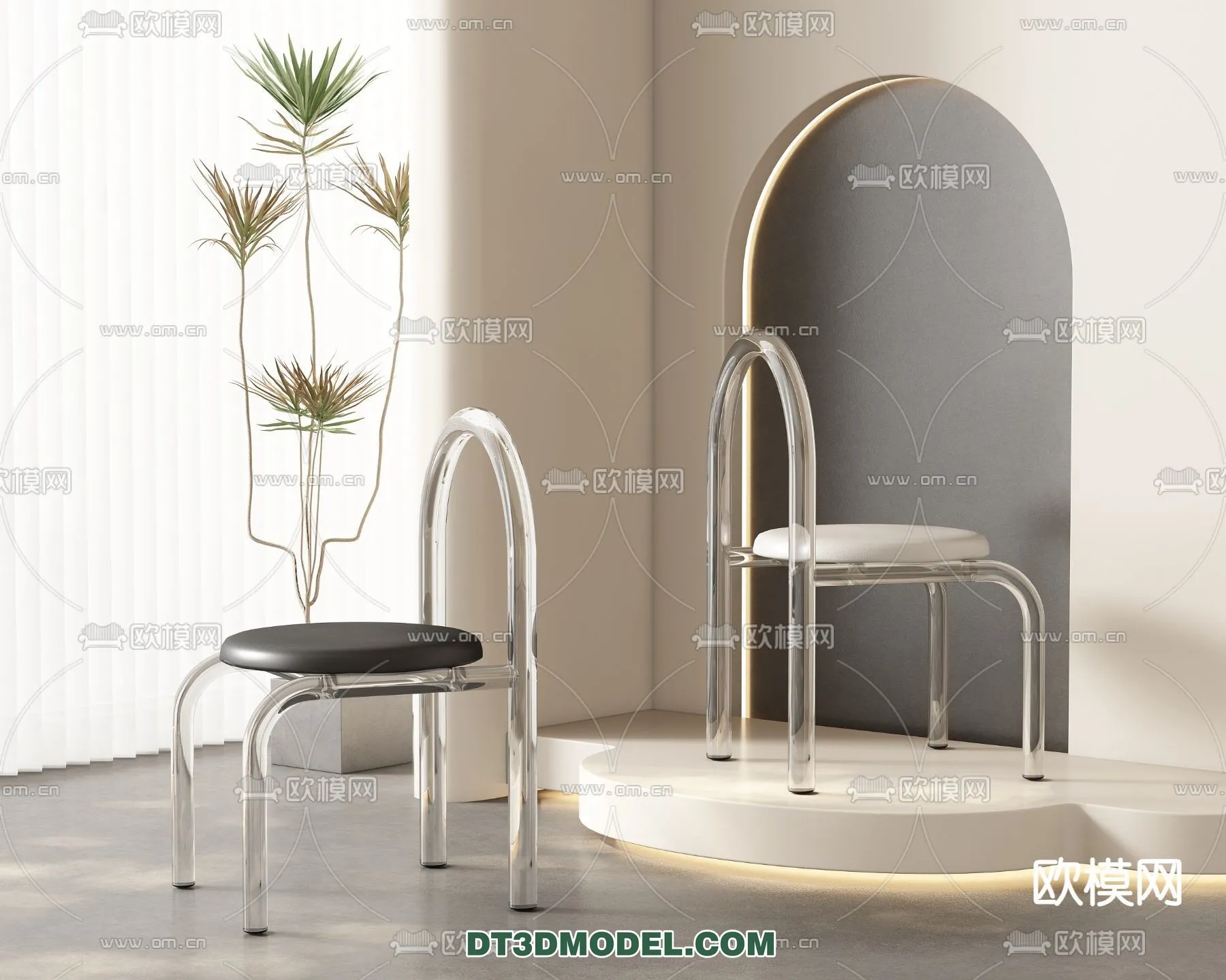 FURNITURE – CHAIR – 3D Model For Interior Design – 2007