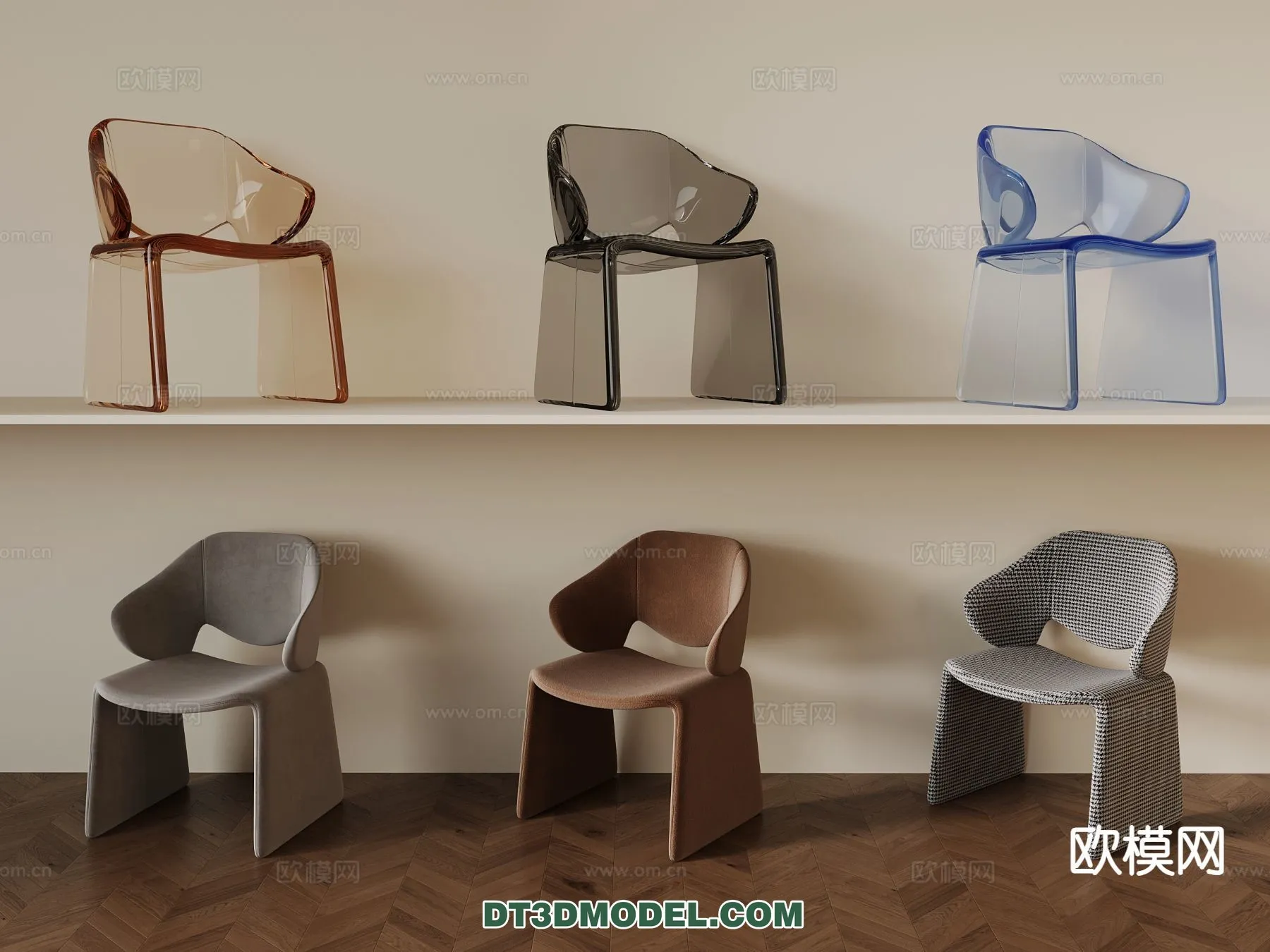 FURNITURE – CHAIR – 3D Model For Interior Design – 2039