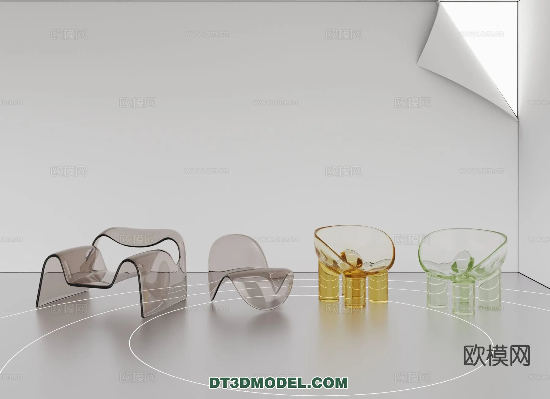 FURNITURE – CHAIR – 3D Model For Interior Design – 2040