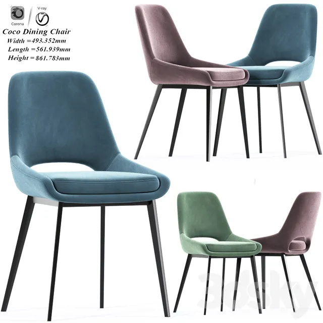 FURNITURE – CHAIR – 3D MODELS – 3DS MAX – FREE DOWNLOAD – 7835