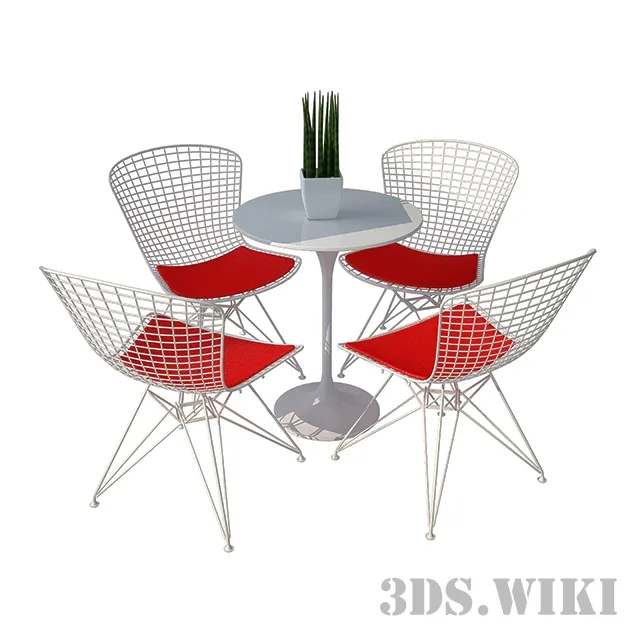 furniture – Chair and table Cadeira Arame 3ds Max