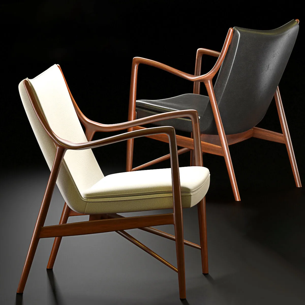 furniture – Chair by Finn Juhl  45 3ds Max