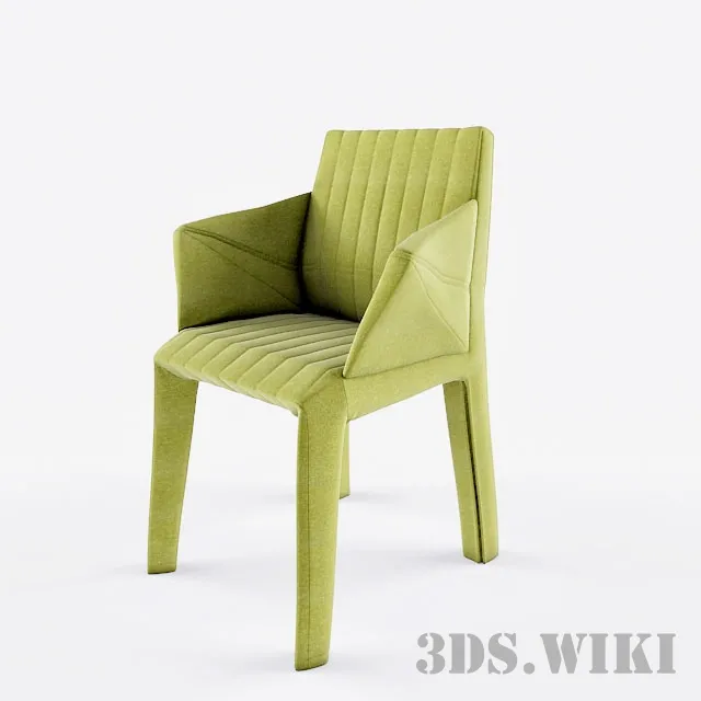 furniture – Chair LIGNE ROSET Imbottiti Facett 3ds Max