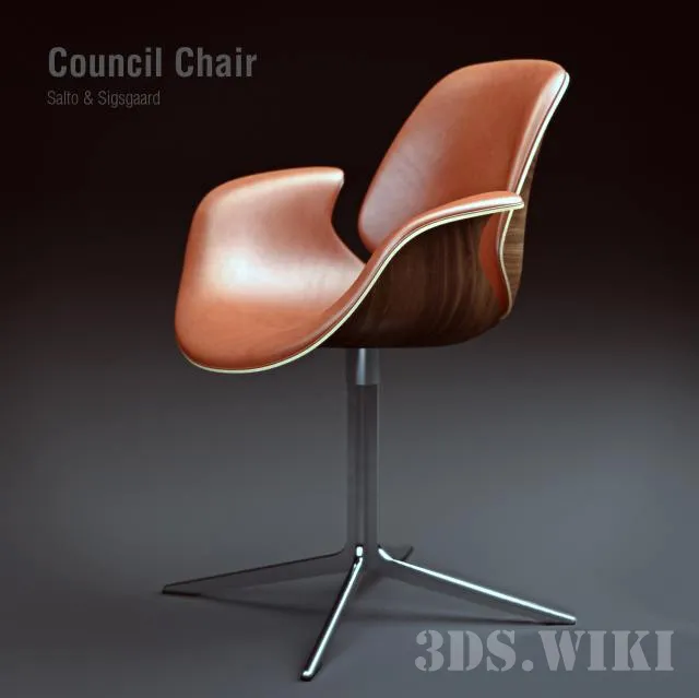 furniture – Chair OneCollection Council 3ds Max