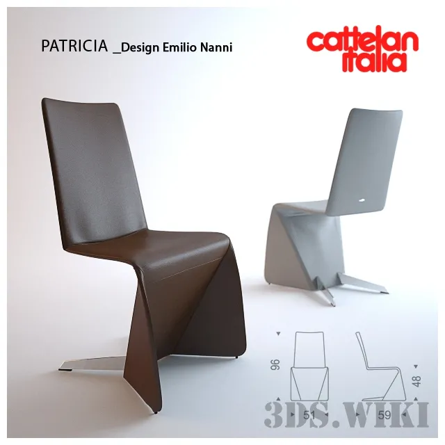 furniture – Chair Patricia – Cattelan Italia 3ds Max