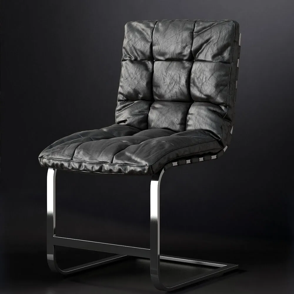 furniture – CHAIR ROSSI LEATHER SIDE CHAIR 3ds Max