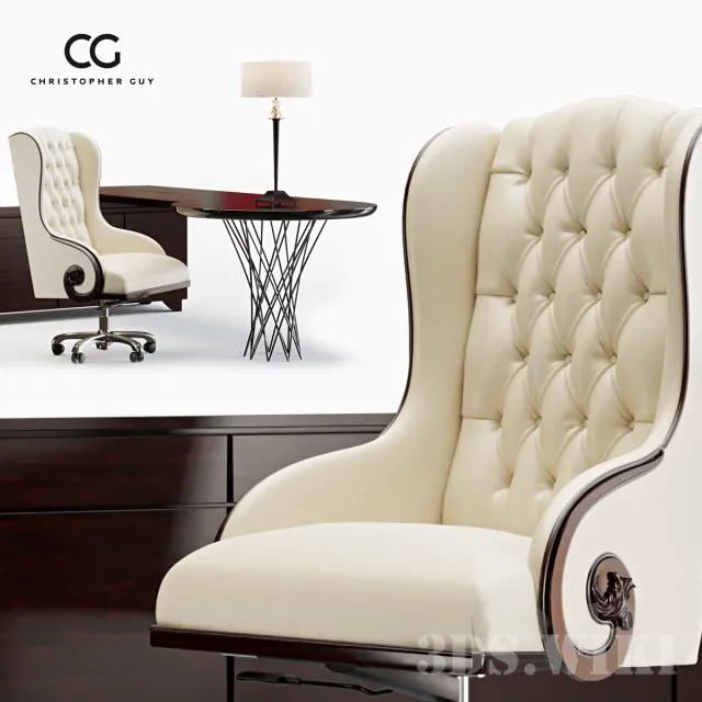 furniture – Chair Tha Chairman & Mon Bureau by Christopher Guy 3ds Max