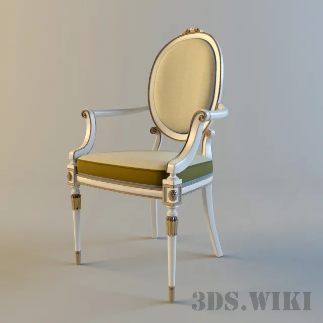 furniture – Chair with armrests Margaret Flexform 3ds Max