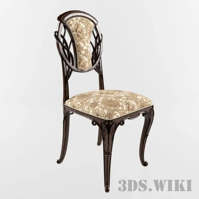 furniture – Chair with textile upholstery Medea Art. 109 3ds Max