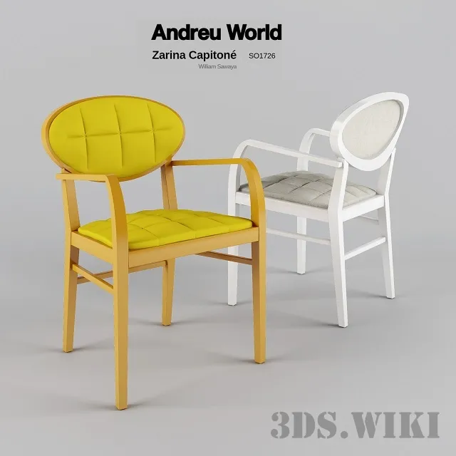 furniture – Chair ZARINA CAPITONE SO1726 3ds Max