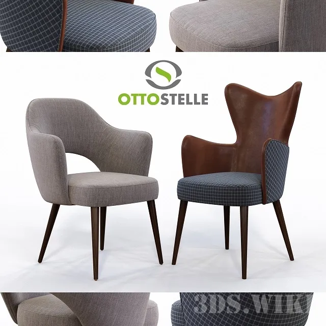 furniture – Chairs Fellini and Hardin by Ottostelle 3ds Max