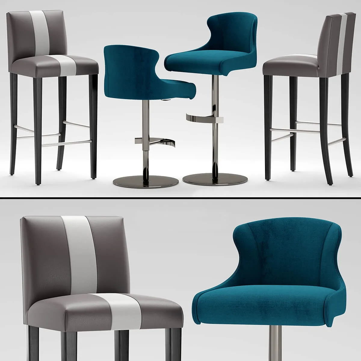 furniture – Chairs roche bobois Tabouret Carioca Steeple 3ds Max