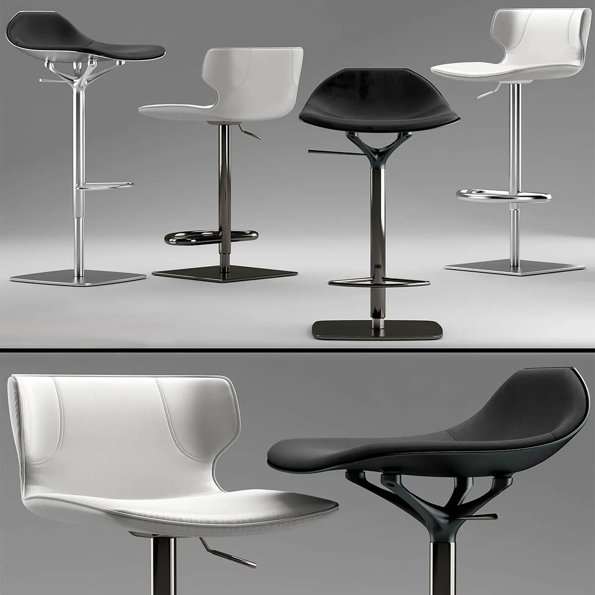 furniture – Chairs roche bobois Tabouret Kasuka  Chistera 3ds Max