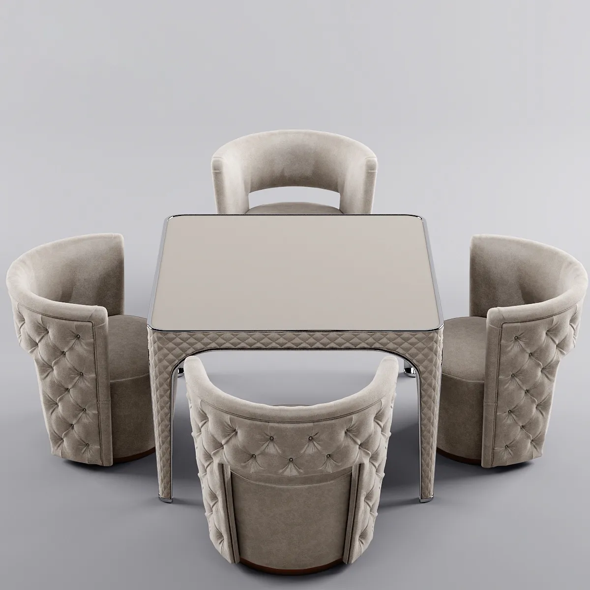furniture – Chairs with tables Rugiano Giotto 2 3ds Max