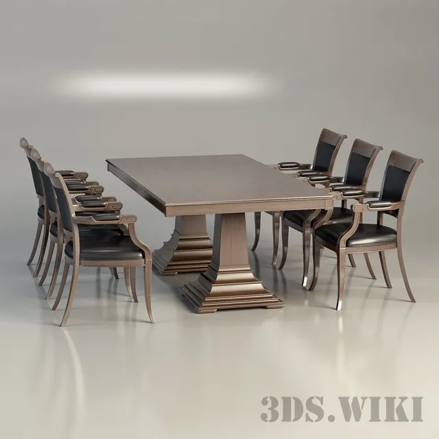 furniture – Chanella table and chair 3ds Max