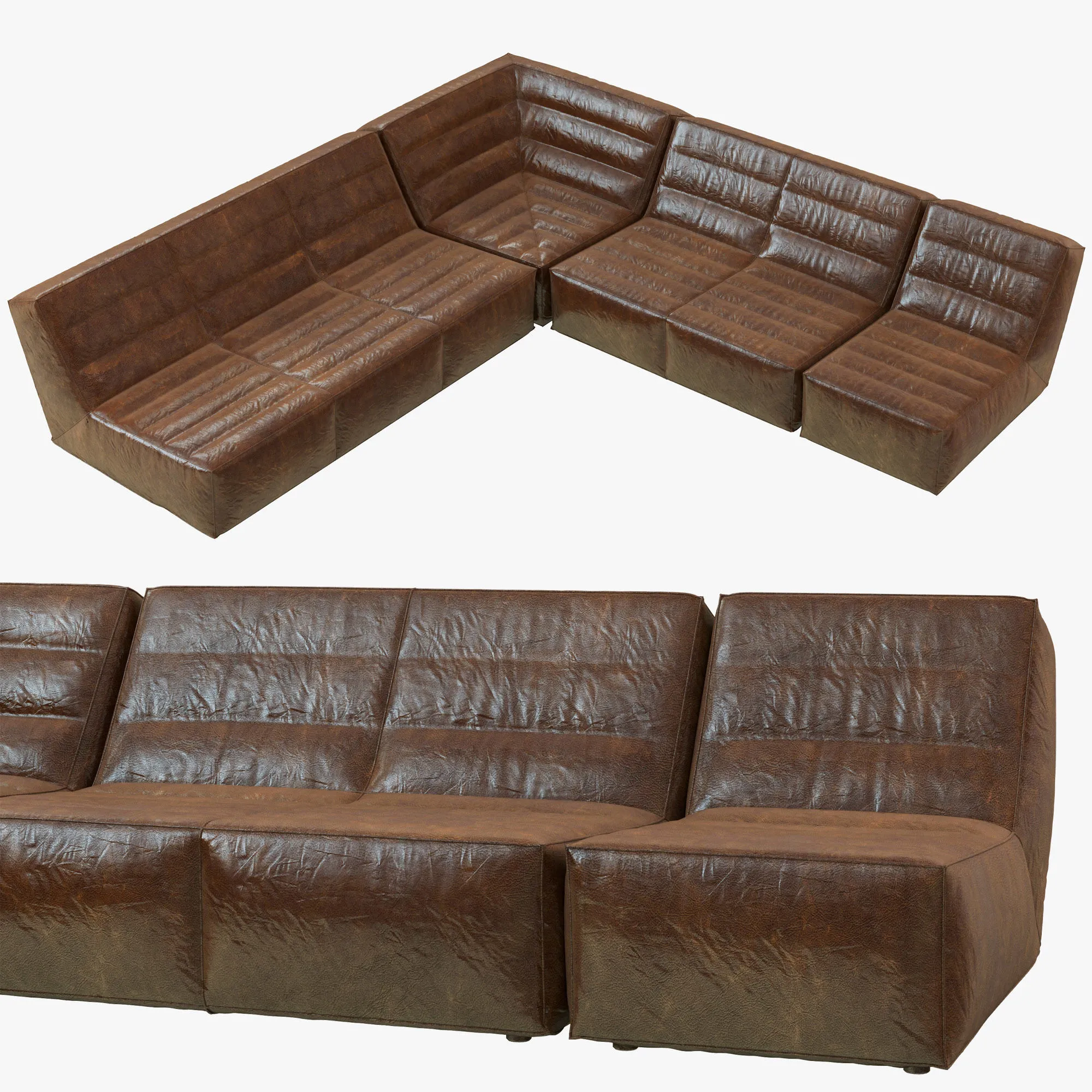 furniture – Chelsea leather sofa 01 3ds Max