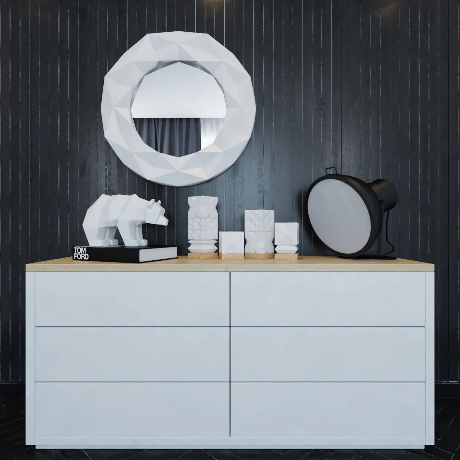 furniture – Chest decoration Maisons du Monde 3ds Max