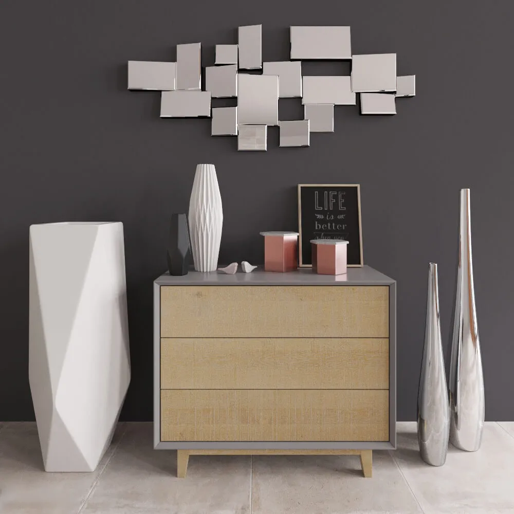 furniture – Chest of drawer with decor Maisons du Monde 3ds Max