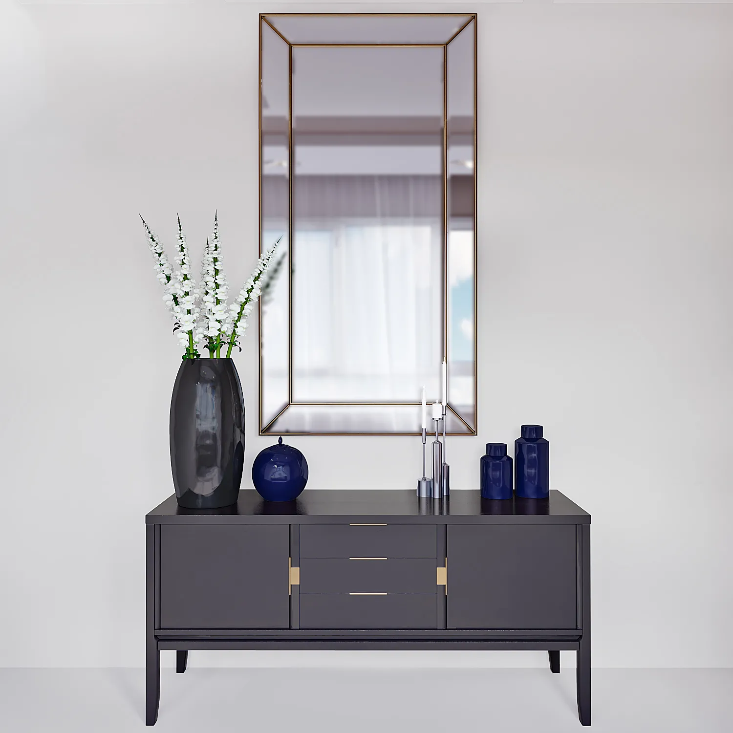 furniture – Chest of drawer with mirror 56 3ds Max