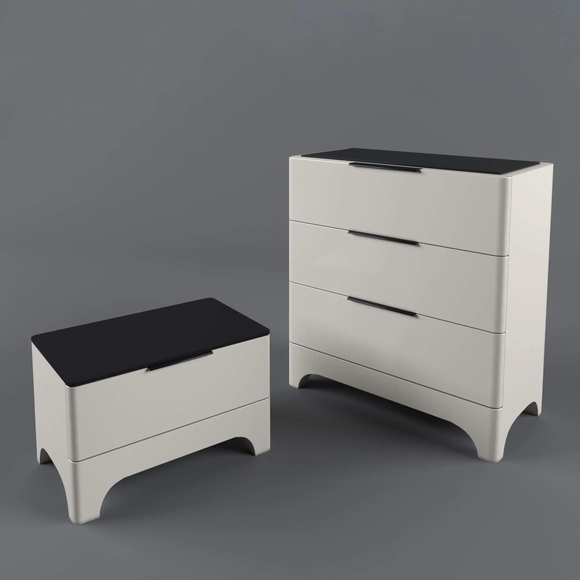 furniture – Chest of drawers and bedside table Tango 3ds Max