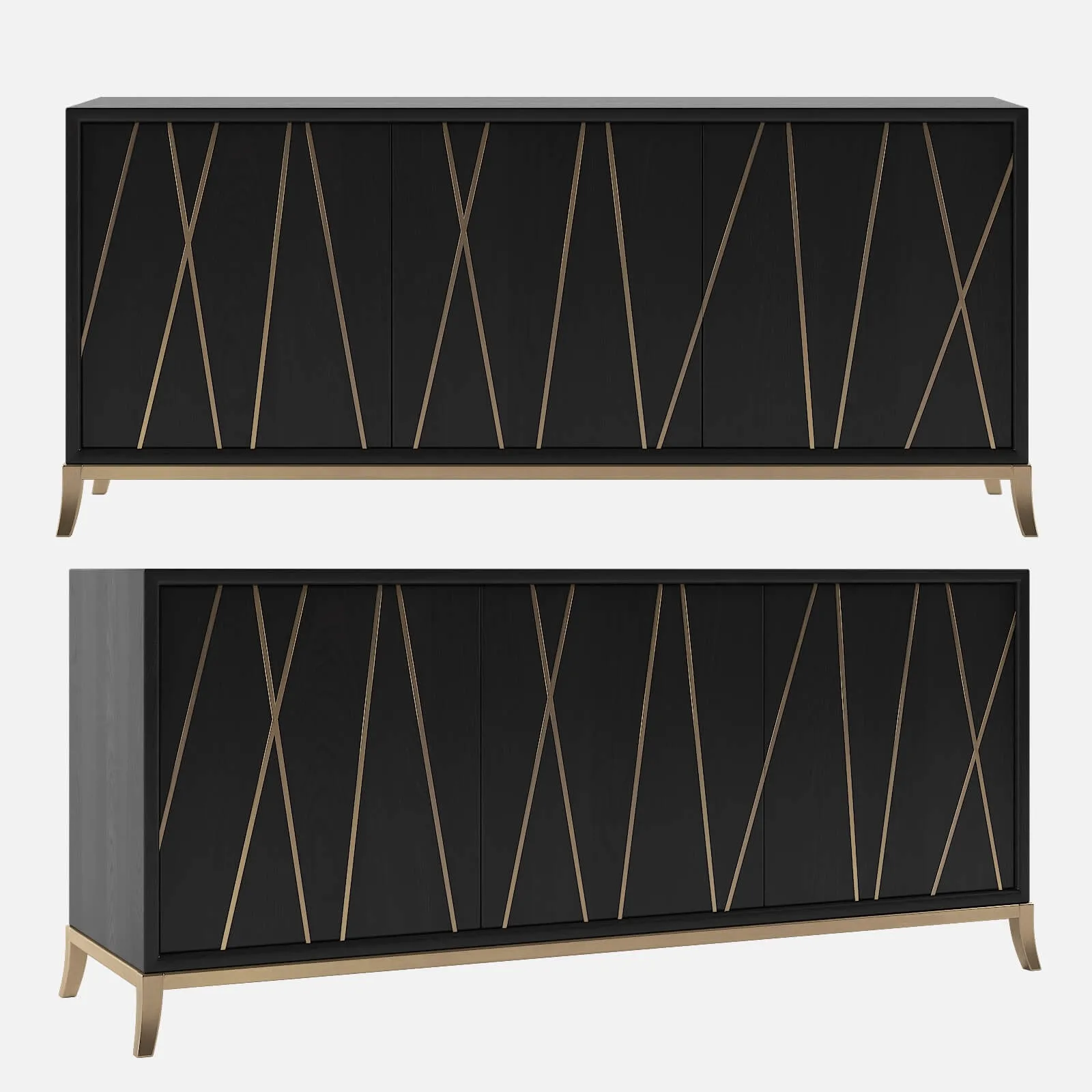furniture – Chest of drawers Hooker Furniture Console 64in 3ds Max