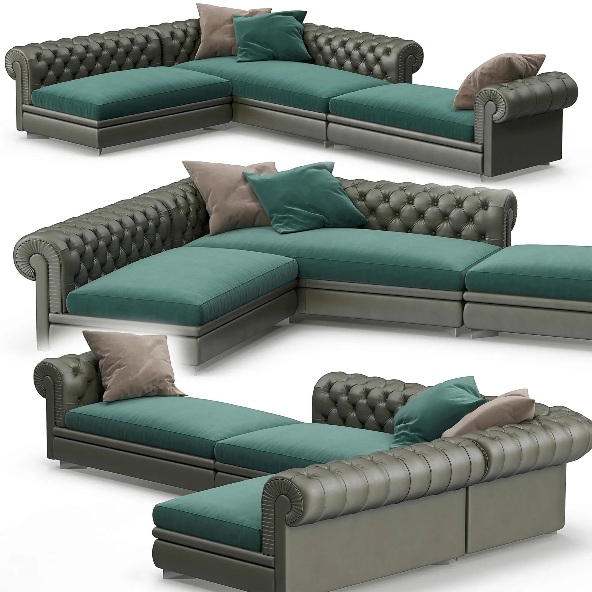 furniture – Chester Line sofa set 56 3ds Max