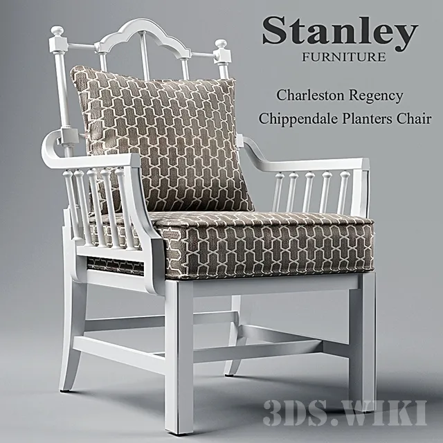 furniture – Chippendale Planter’s Chair – Charleston Regency 3ds Max