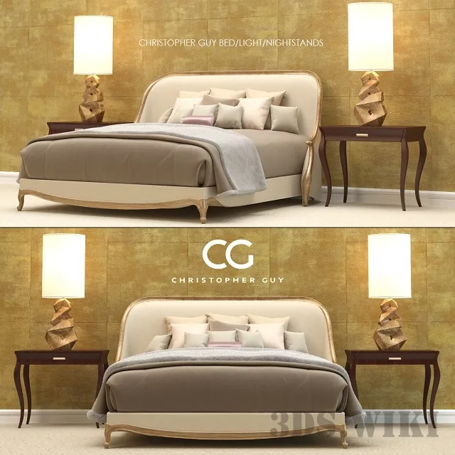 furniture – Christopher Guy Bedroom Set 3ds Max