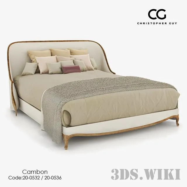 furniture – Christopher Guy Cambon bed and headboard 3ds Max