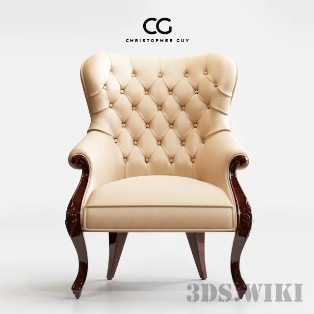 furniture – Christopher Guy Elysees Leather Chair 3ds Max