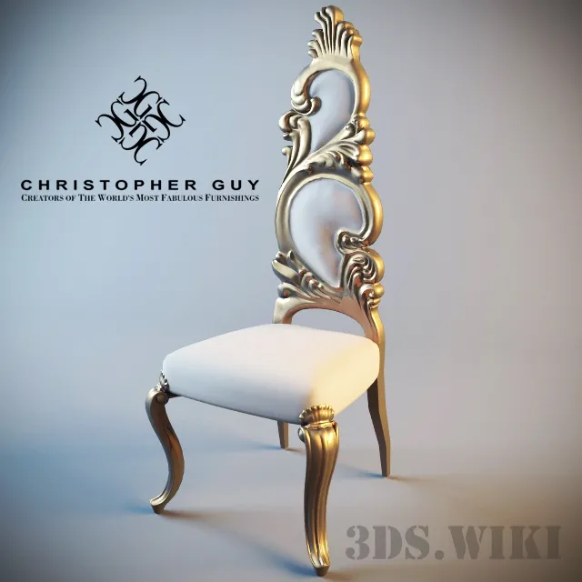 furniture – Christopher Guy Flame High Back Chair 3ds Max