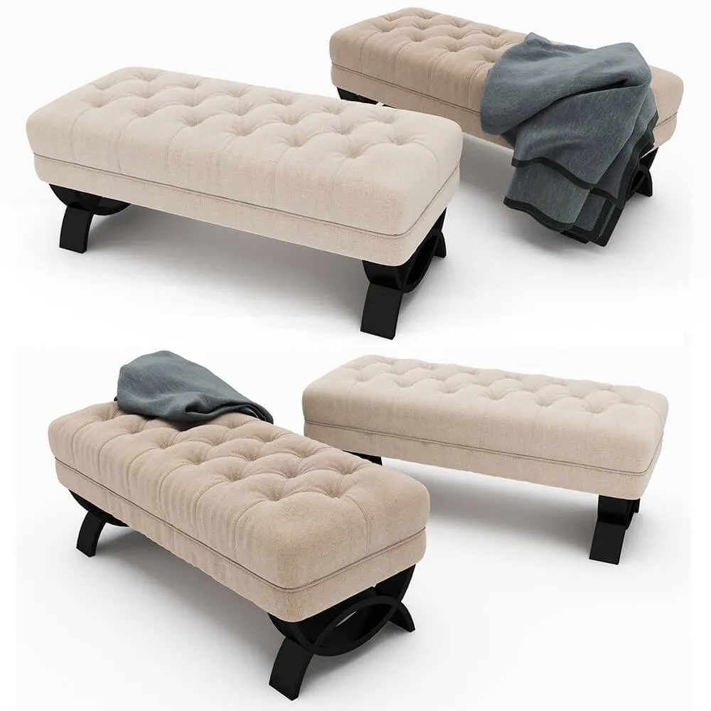 furniture – Christopher Knight Home Scarlette Tufted Fabric Ottoman Bench 3ds Max