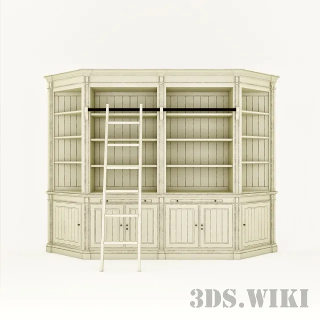 furniture – Cigar Brown Library of Athens 3ds Max