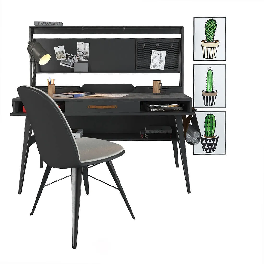 furniture – Cilek dark metall 3ds Max