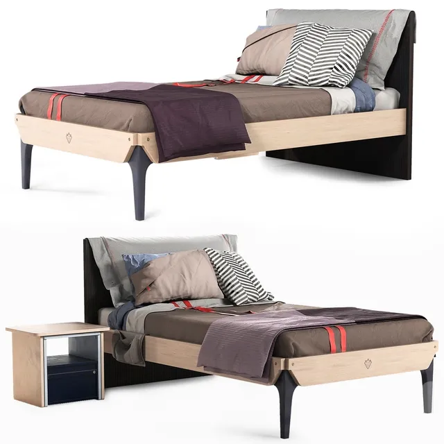 furniture – Cilek Jugendzimmer Trio Bed 3ds Max