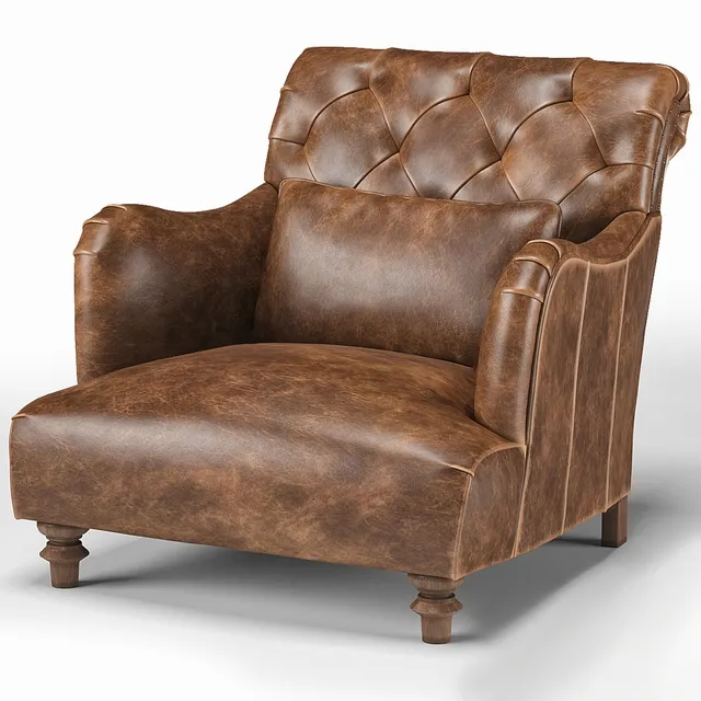 furniture – Cisco Brothers Acacia british industrial  armchair 3ds Max